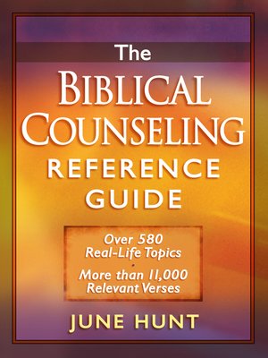cover image of The Biblical Counseling Reference Guide